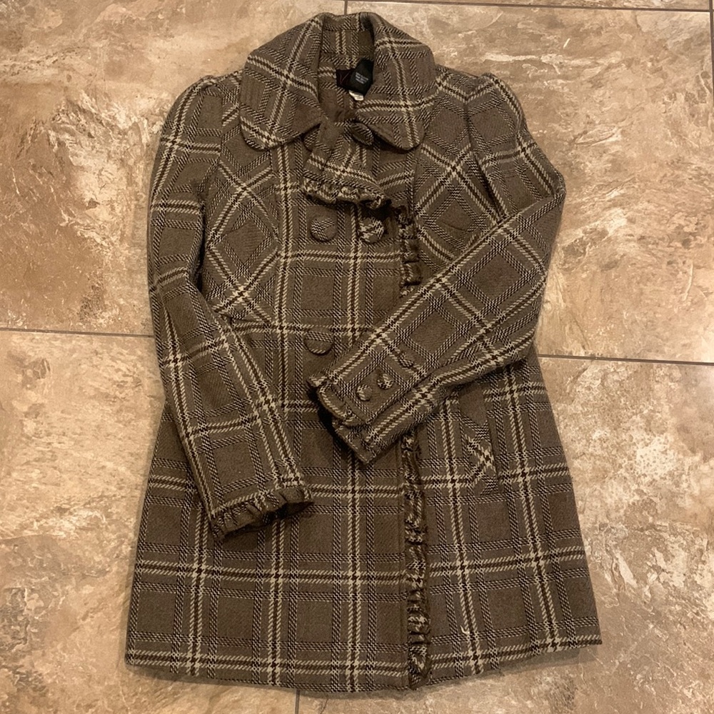 Victoria’s Secret plaid coat - size 2